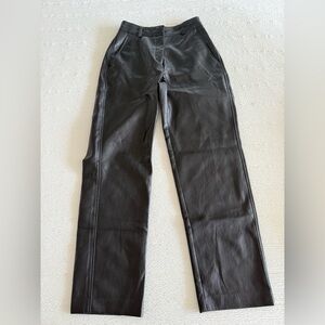 Aritzia Black Dress Pants Structured Straight-Leg